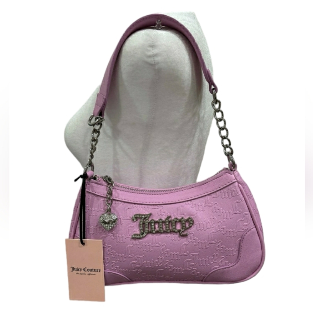 Juicy Couture GP Fondant Pink Heartless Shoulder Bag